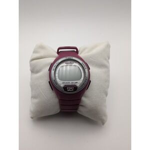 Timex Ironman Triathlon Watch Women 39mm Digital Pink Indiglo 30Lap NeedsBattery